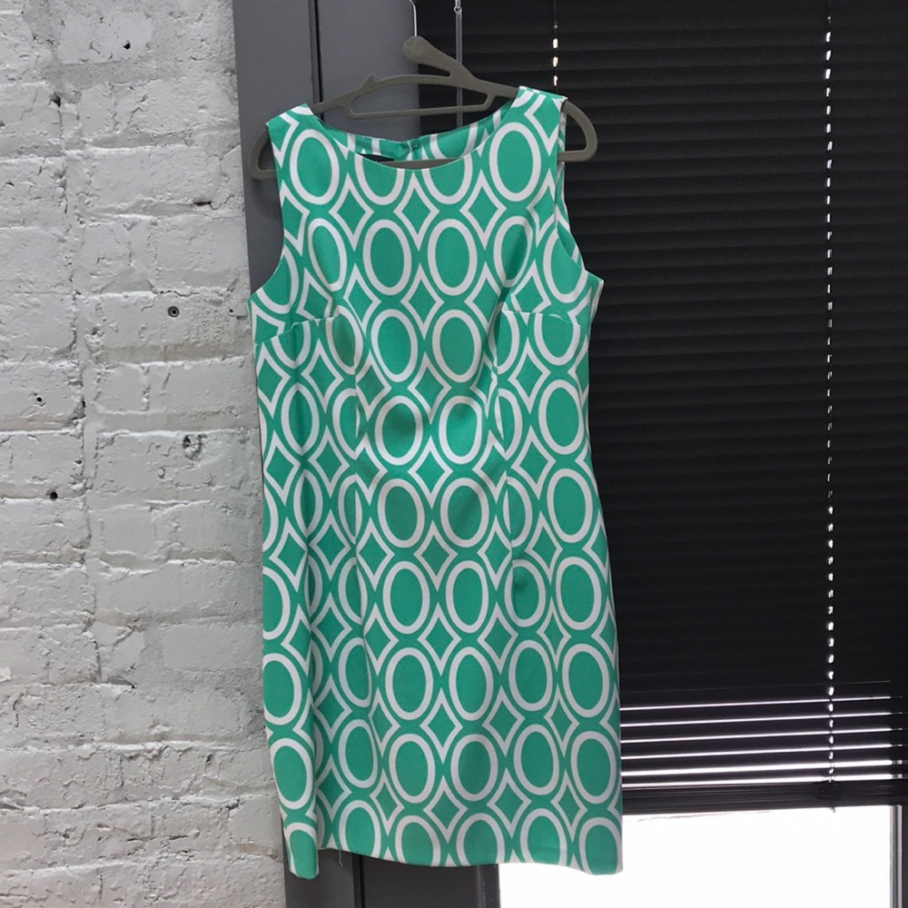 Alyx Green and White Dress